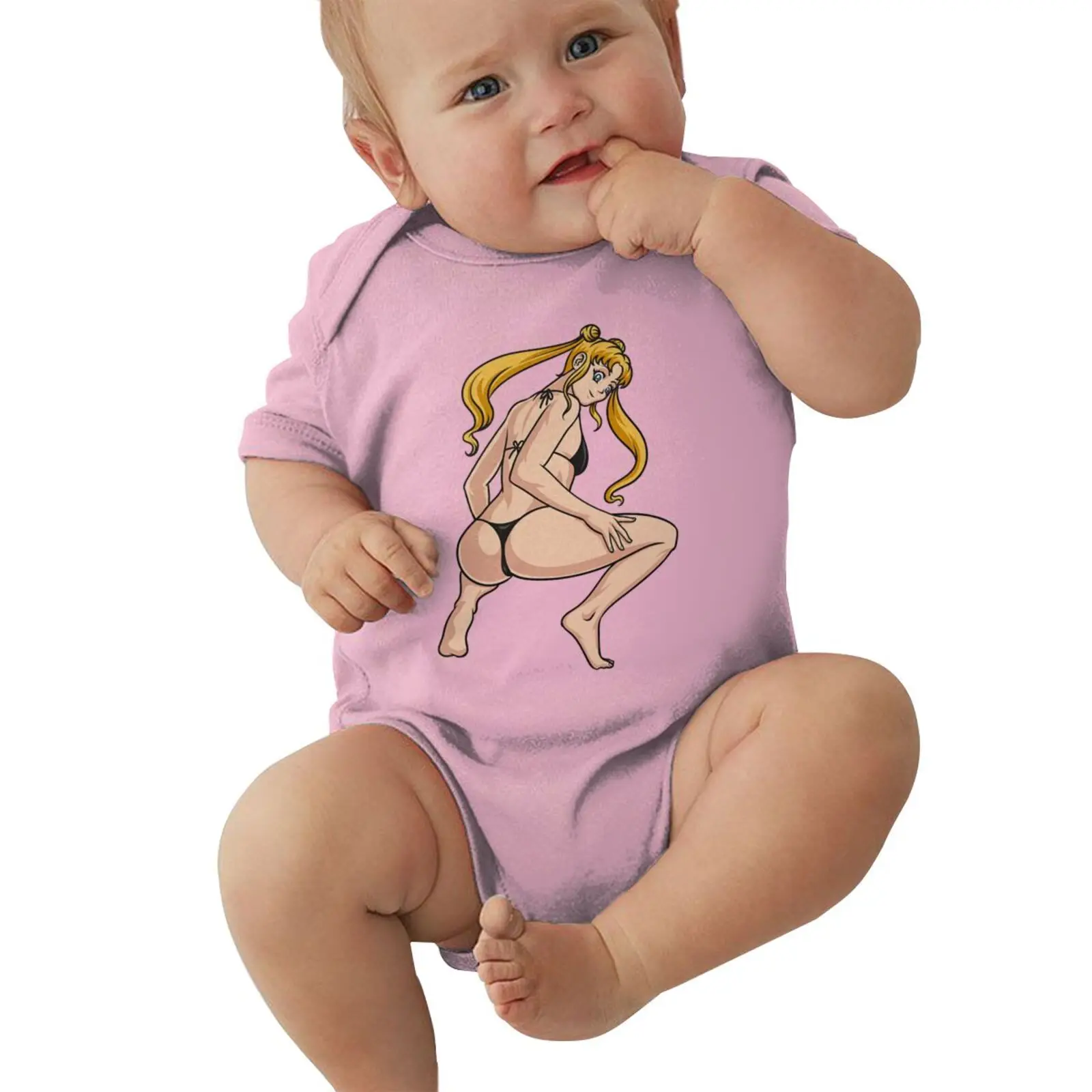 
2021 Luxury Baby Boys Girls Rompers Usagi Anime Manga Minako Aino Sailor Moon Sailor Venus Videogames newborn bodysuit set body 