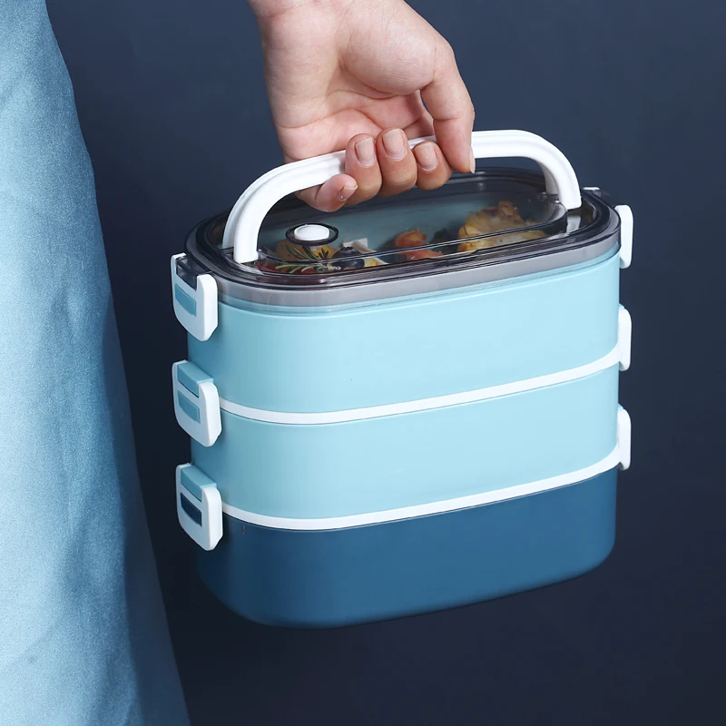 Custom Lunch Box Dressed Up In Separate Compartments Bento Box Kids Food Grade Material Stainless Steel Lunch Containers