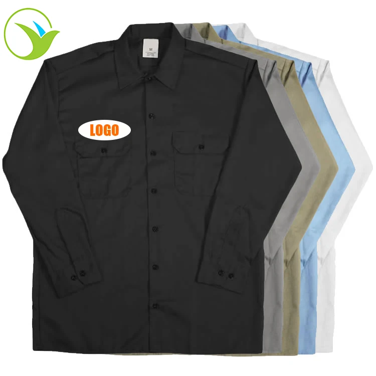 Горячая Распродажа Мужская Рабочая одежда с длинным рукавом из полиэстера и хлопка индивидуальным логотипом механическая форма Рабочие