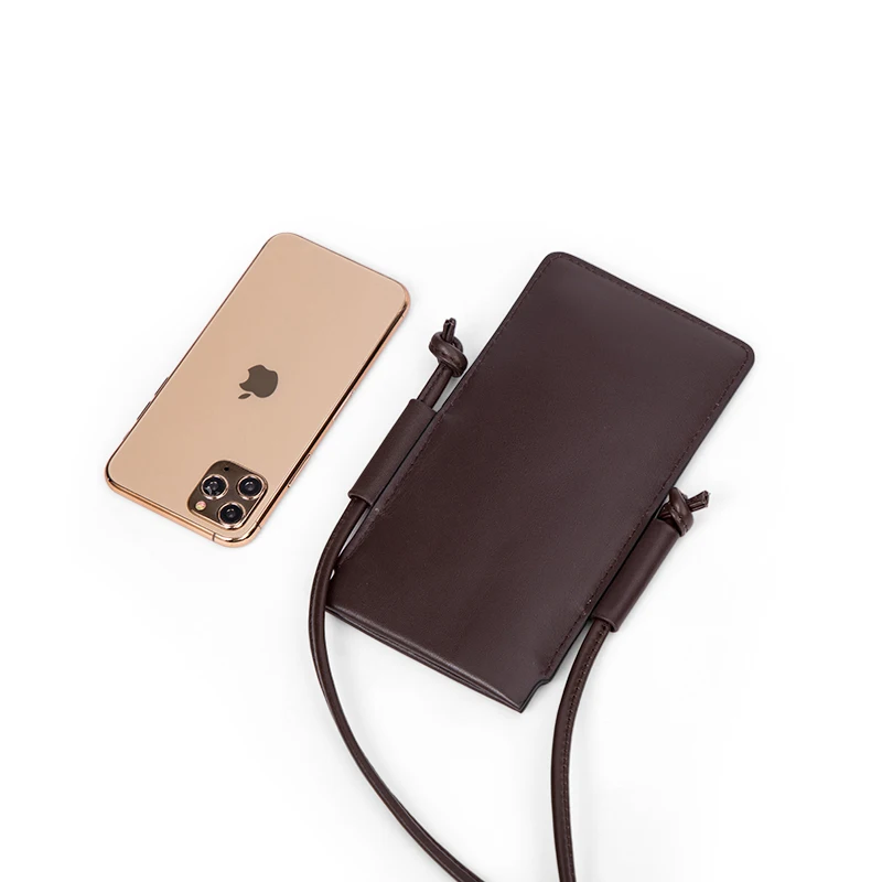 2023 New Design Women Lovely Luxury Small Shoulder Bags Phone Crossbody Genuine Leather Mobile Phone Bag