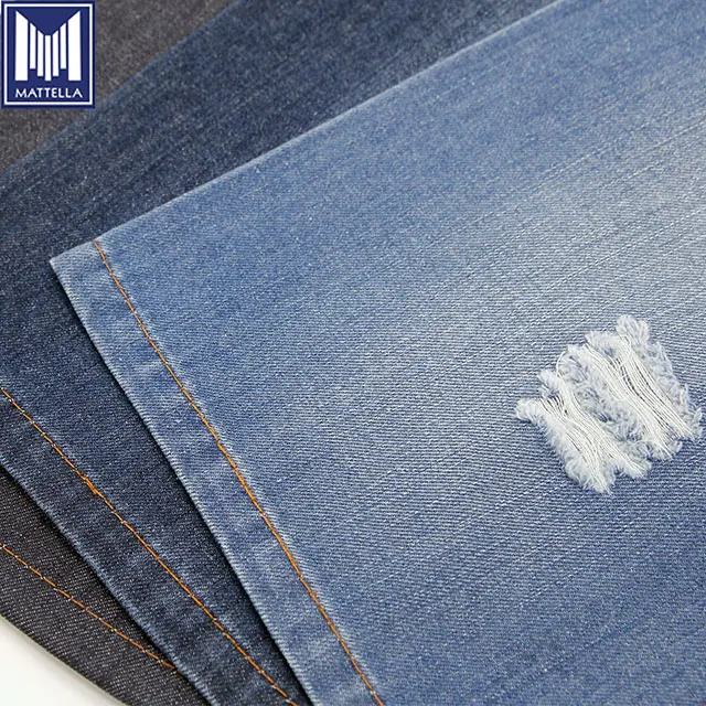 free samples stock lot light weight linen 100% cotton indigo dye rolls of denim fabric denim textile