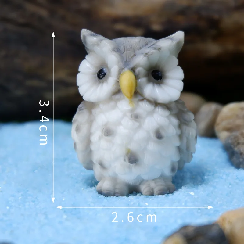 Owl Resin Ornaments with Bonsai Green Plants Creative Cross-Border Micro Landscape Decoration Home Nautical Style Gift Crafts