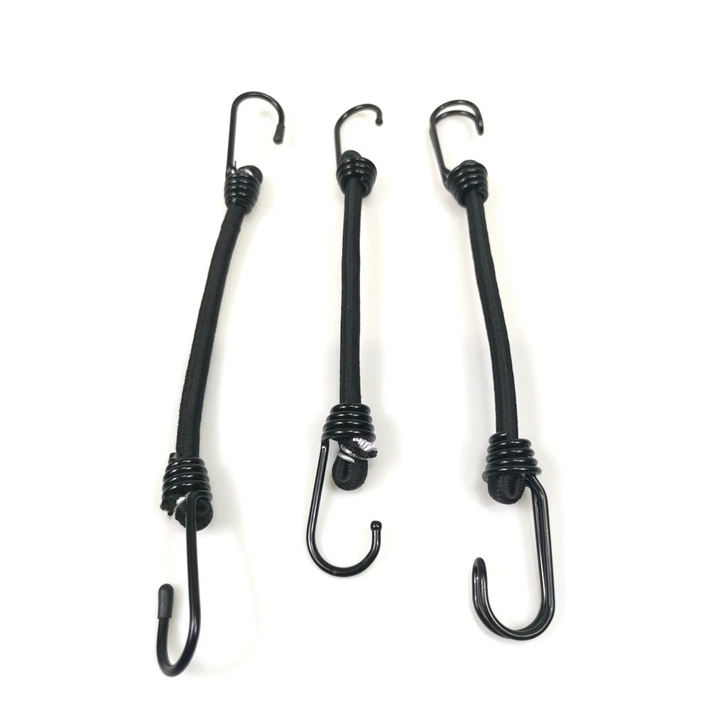 Heavy Duty Bungee Cord Straps 2 Hooks Strong Elastic Rope Shock Cord with metal Hook