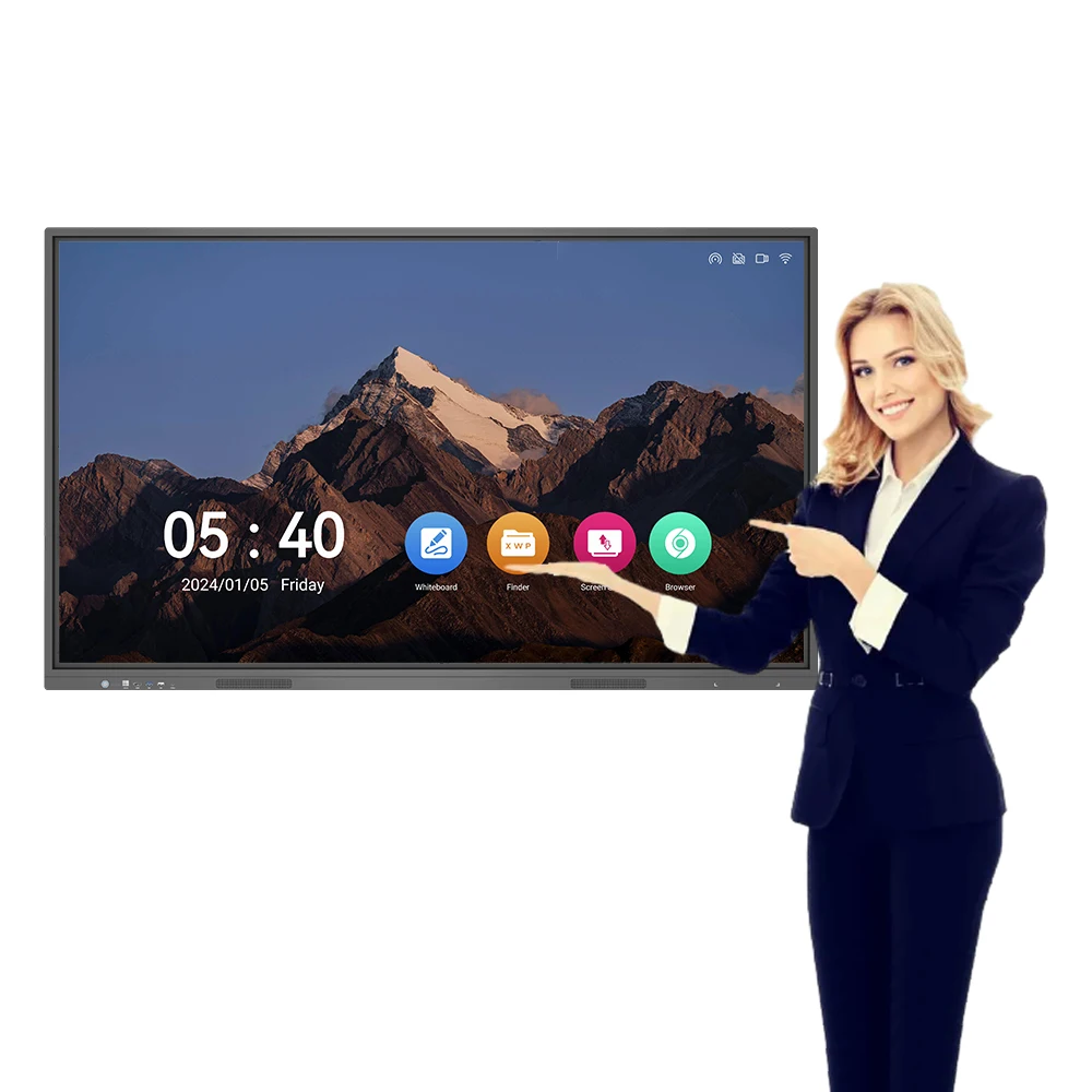 Electronic 65 Inch Smart Board With 4K AG Display for Conference Room Multifunctional