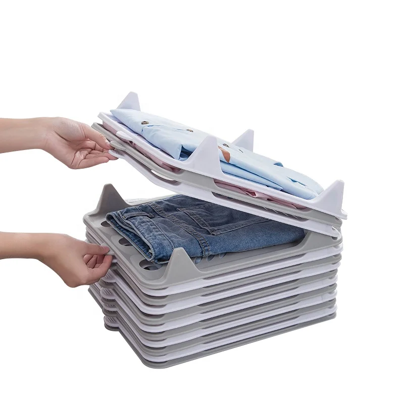 Plastic Clothes Folding Board Child/Adult T-shirt Organizer Dividers Stackable Wardrobe Storage Holders