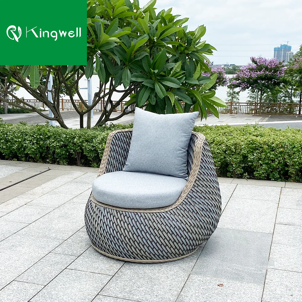 Factory direct high quality aluminum frame and rattan weaving outdoor furniture garden hotel sofa set