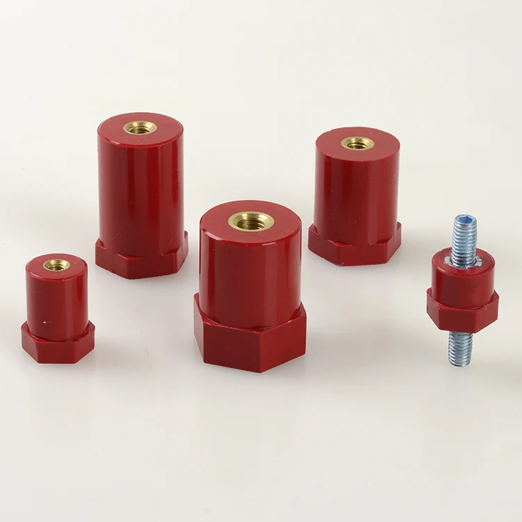 SM51 red bar busbar composite insulator , 7000v insulated silicone fiberglass 11kv pin insulator