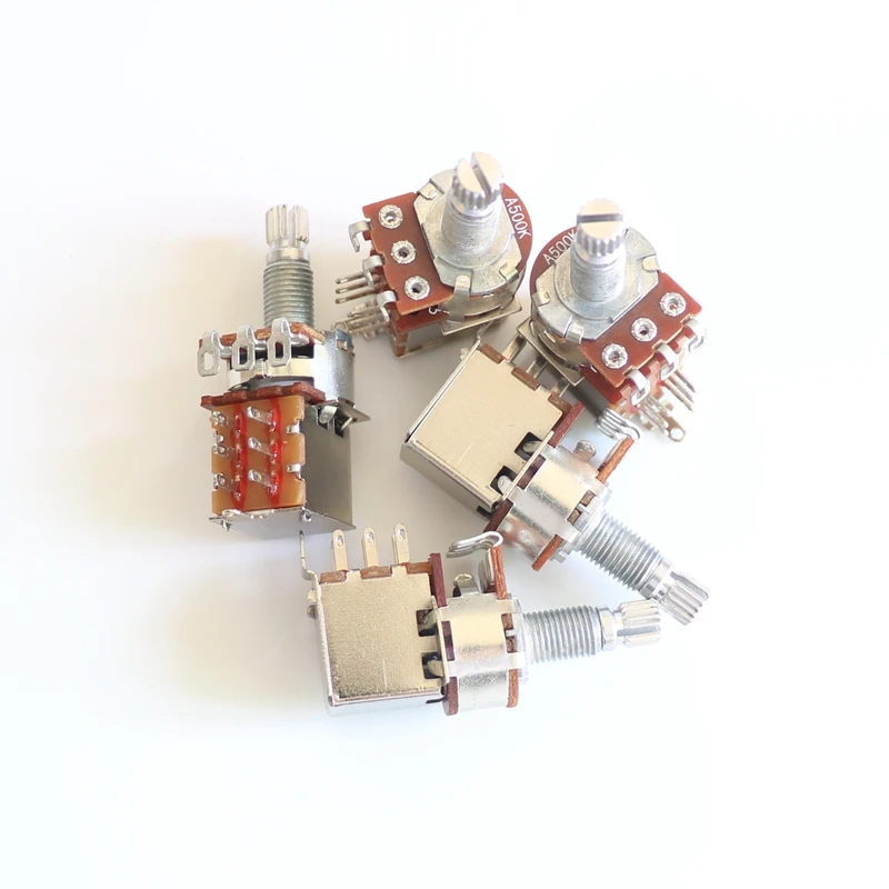 Wholesale 16mm pot size push pull Guitar Pot with 500/250K resistance