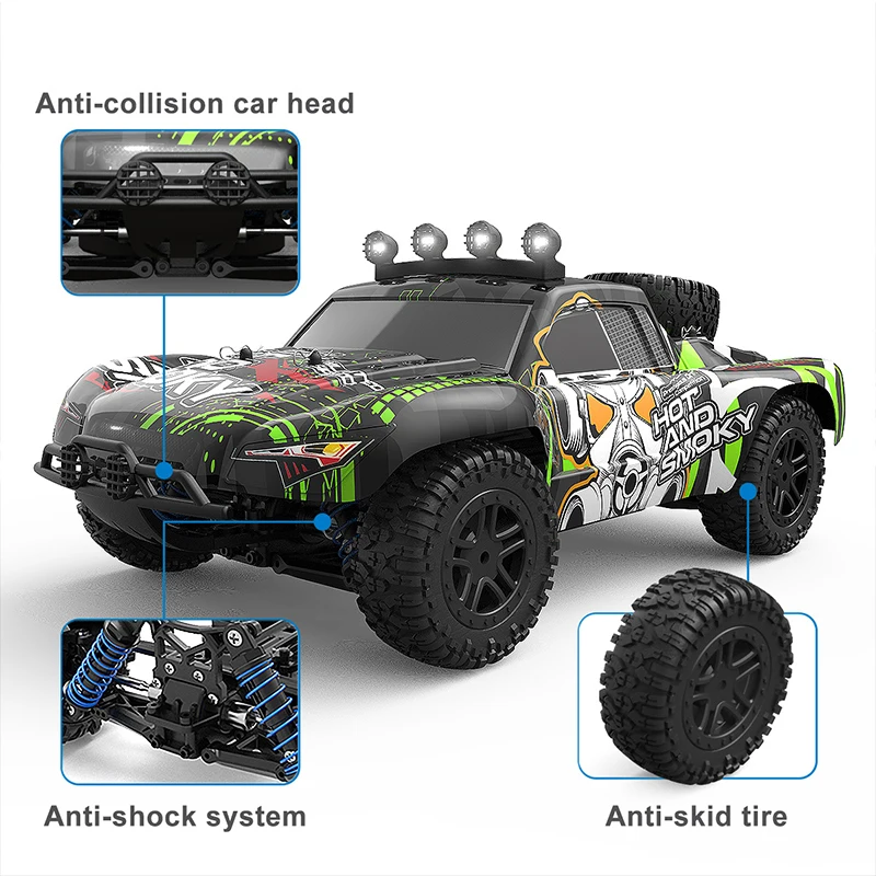 Morden Style 1/18 Scale Rechargeable Buggy Parts Brushless Motors 7.4 Vdc Moter Rc High Speed Car