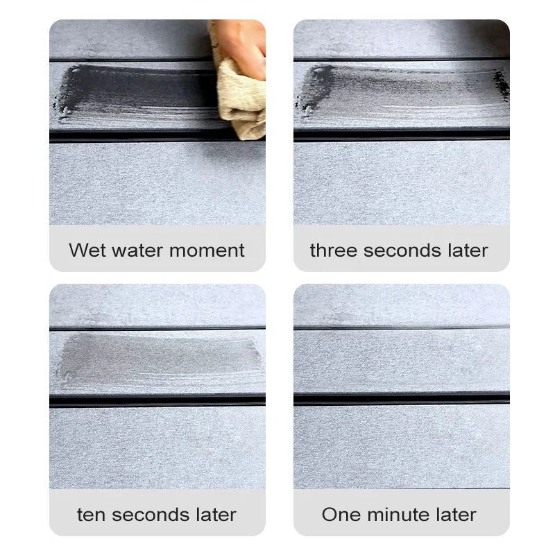 Luxury Anti-slip Diatomite Stone Bath Mat Water Absorbent Fast Dry Stone Drying Mat Silicone Foldable Stone Bath Mat