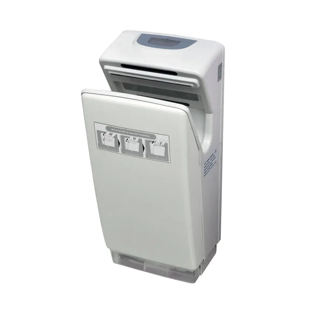 Настенные ABS пластиковом черном/белом бесщеточным Мотором автоматические воздушная струя двойной jet-плунжер для