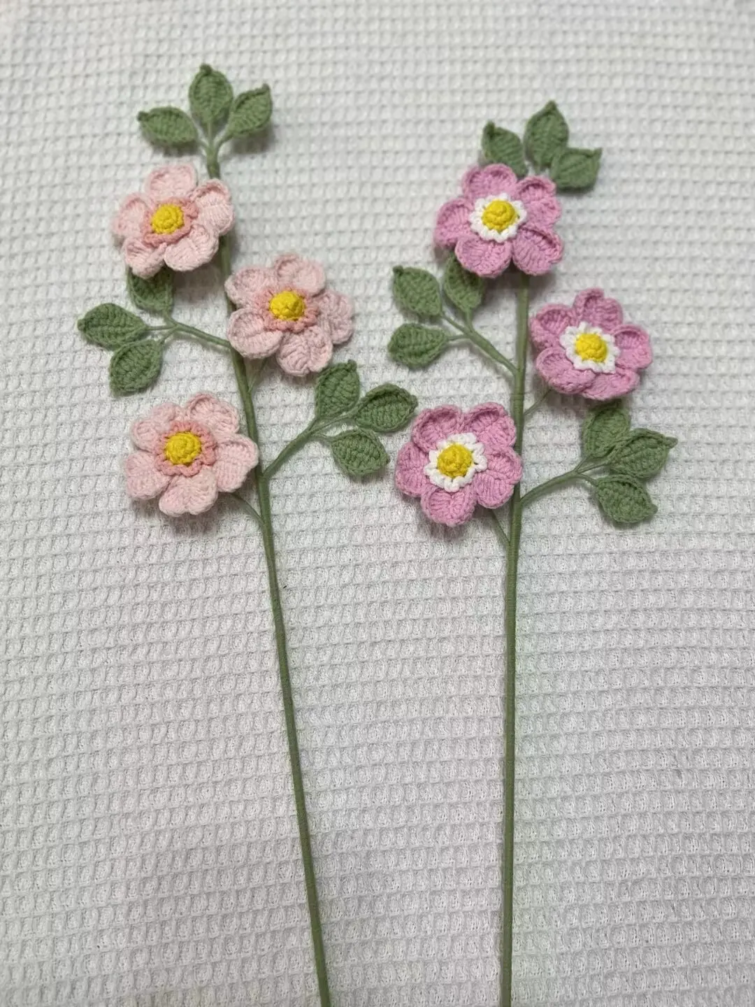 New Style Finished Handmade Knitting Fruit Flowers For Gift Flowers Bouquets Lemon Blueberry Artificial Flower Party Decorations