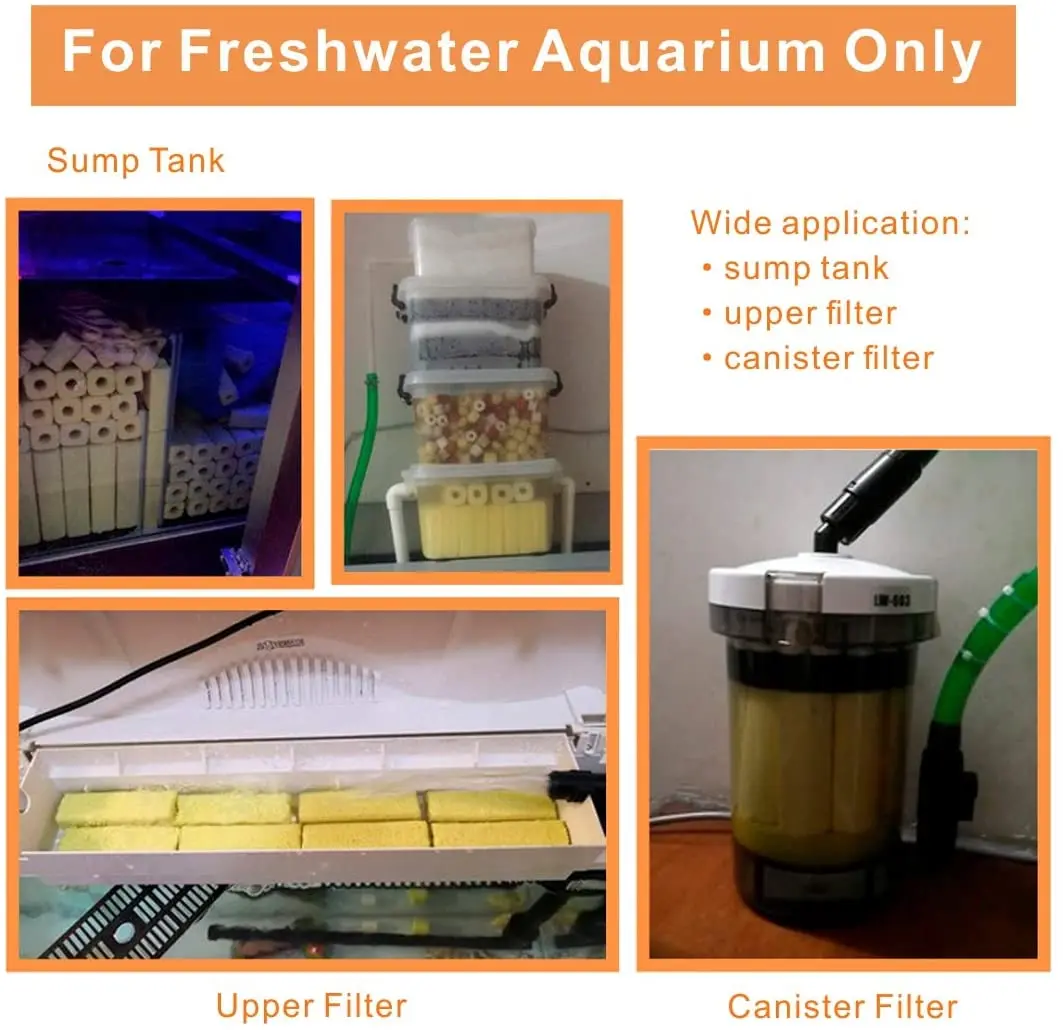 Factory Supply 3.8 Inch 6.2 Inch Long Large Aquarium Filter Media, Ceramic Bio Media Blocks for Sump Tank Pond Fish Tank Media