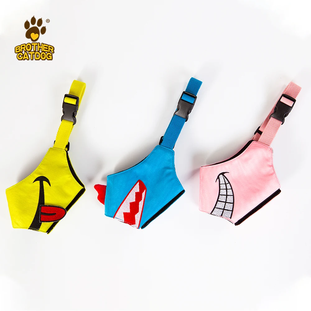 Прочная нейлоновая Регулируемая Маска для собак, индивидуальный дизайн, оптовая продажа, прогулочная дышащая маска для собак