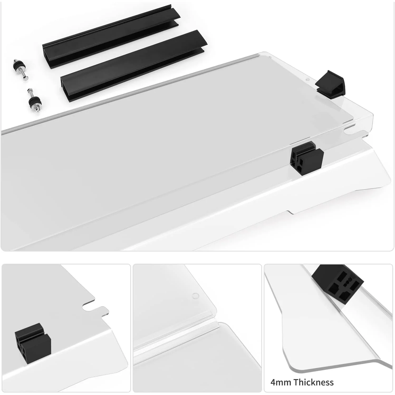 Factory Custom Impact Resistant Golf Cart Acrylic Windshield Folding Clear Windshield for Club Car Precedent