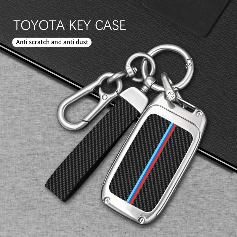 Чехол из цинкового сплава для Toyota чехол кожаный 2024 защитный автомобильных ключей