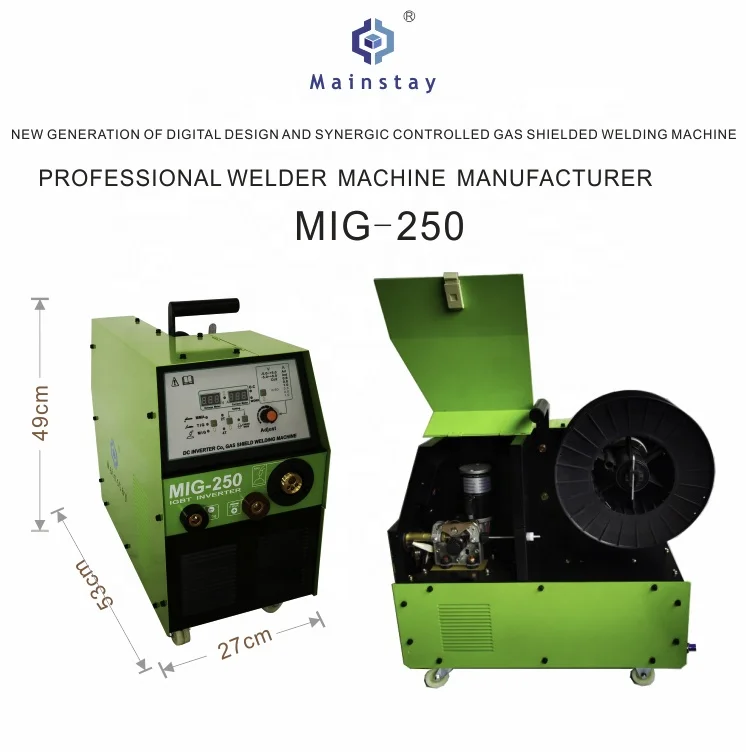 Mig 250 сварочный аппарат co2 сварочный аппарат MIG MAG MMA Инвертор постоянного тока IGBT 220 В 15 кг кормушка для mig soldadora