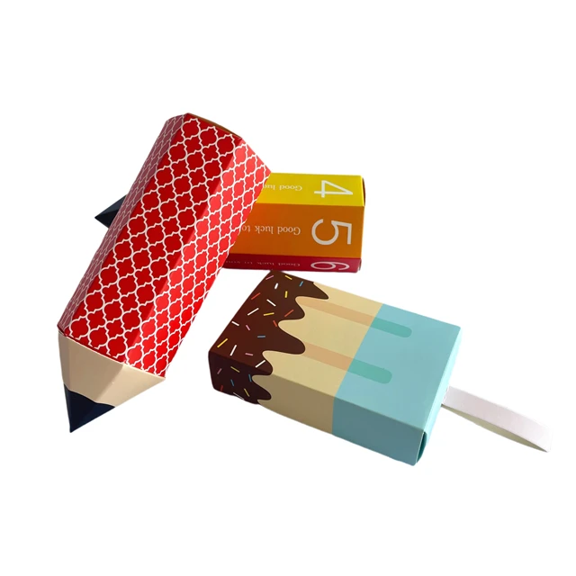 Customized food grade Ice Cream Box Popsicle Paper Tray Packaging Box