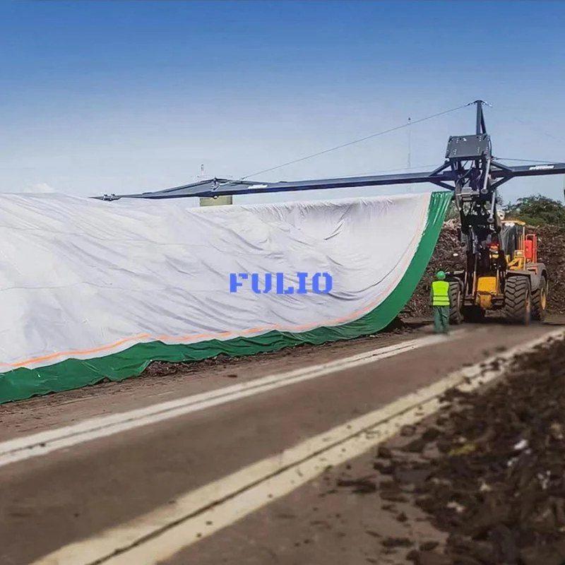 FULIO Waterproof Breathable ePTFE Membrane Cover Composting Cover Oxford Fabric for  solid waste and Organic Wast Treatment
