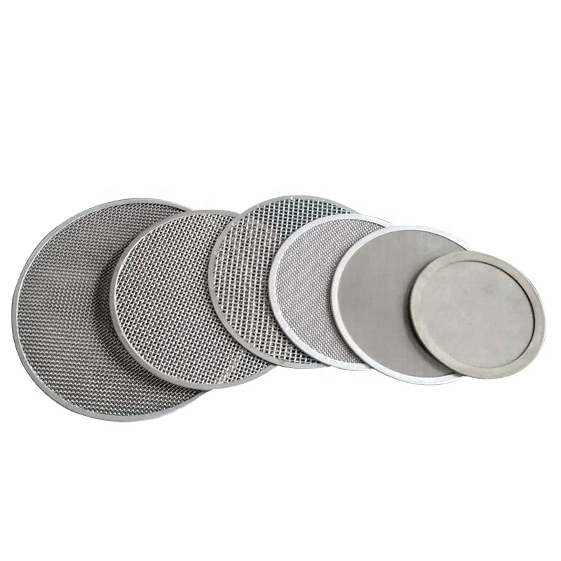 Available in various pore sizes sintered wire mesh filters used for fine particulate removal fluid clarification