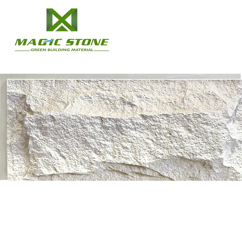 MCM Flexible clay wall tile decoration mushroom stone 052 pure white self-clean aging resistance creative design
