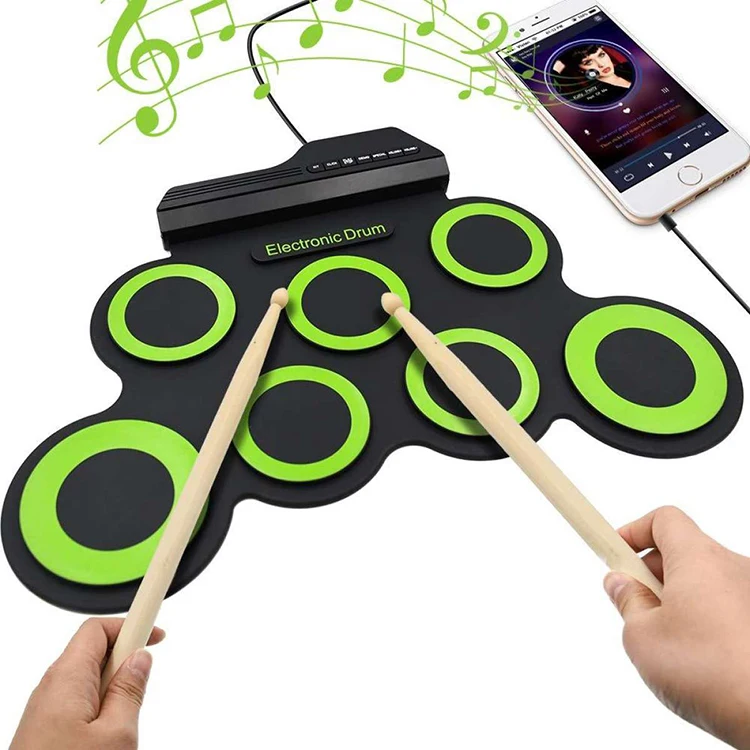 Электронный гибкий бас Usb Midi ручной барабанный коврик поставщик барабанная установка игрушка