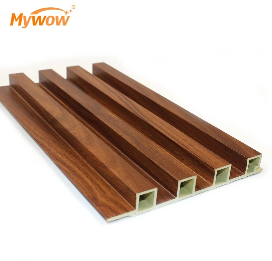 Popular Wood Plastic Composite Interior Fluted Panels Wpc Wall Panel Cladding Pvc Wall Panel