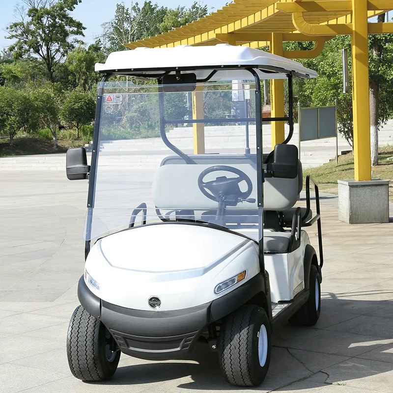 Lifetime warranty frame 48 volt charger battery powered 2+2 seater golf cart