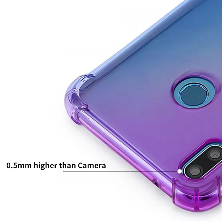 Anti Scratch Gradient Color Soft Shell Case For Huawei Y9 2019 Case