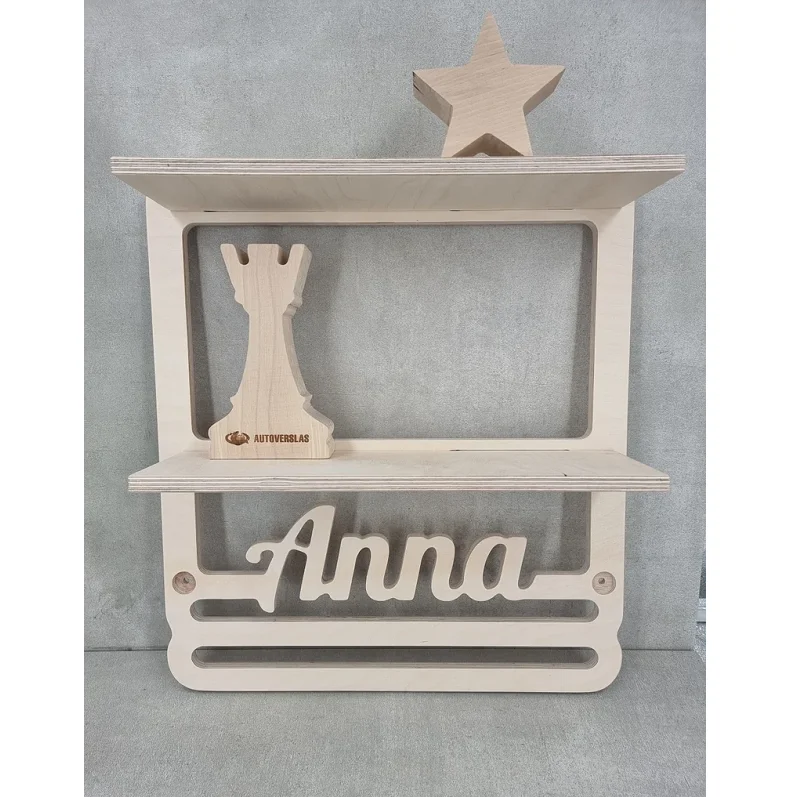 Trophy shelf Personalized Medal Display Personalized Name Medal Holder Trophy Display Custom Medal Holder