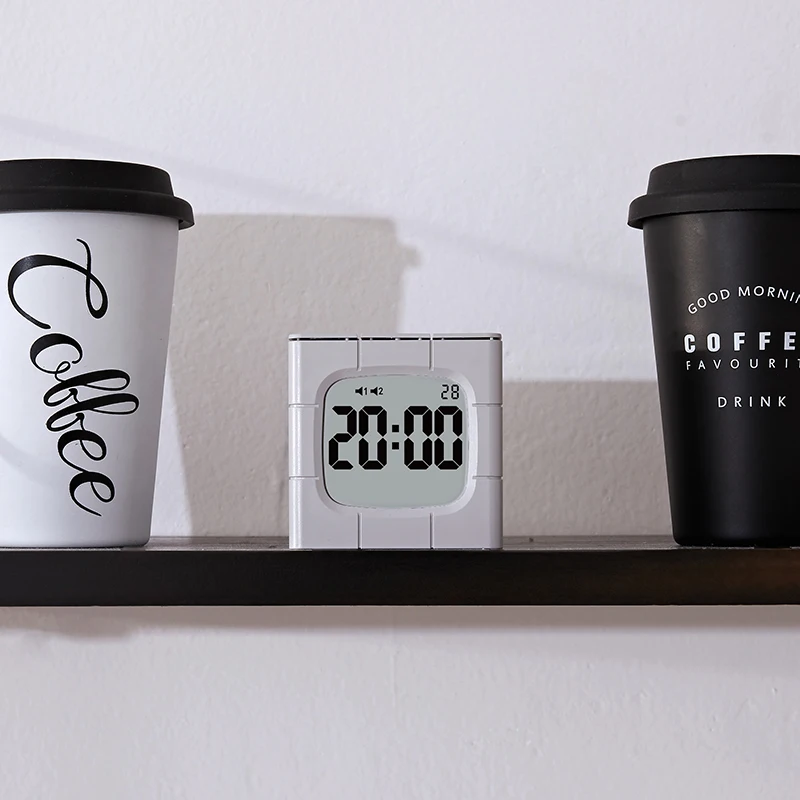 
Alarm Clock Speaker with Phone Charger with Motion Sensor Night Light Kid Color Changing Led Lights Ring Custom Music White Set 