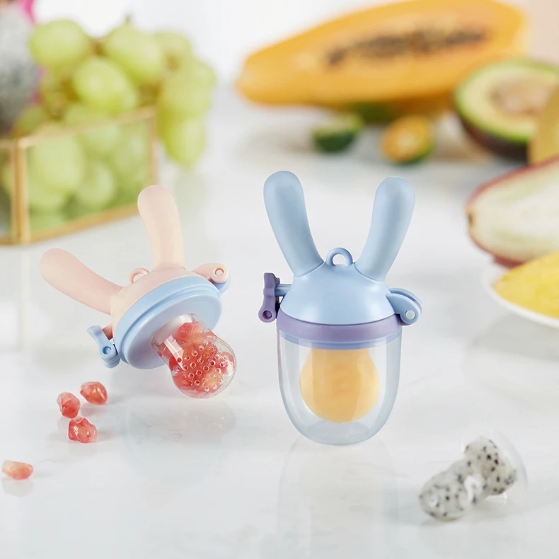 Hot sale baby pacifier silicone feeder food grade nipple fruit pacifier baby feeder