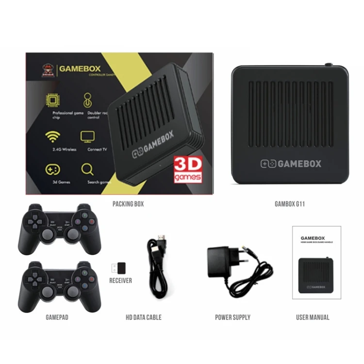 Brand New G11 2.4G/5G Gamebox Console Dual System Android 9.0 & Emuelec 4.5 64G / 128G / 256G