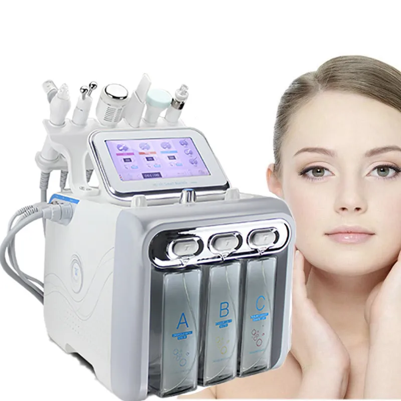 H2O2 multifunction 6 in 1 hydrogen oxygen small bubble facial Machine instrument