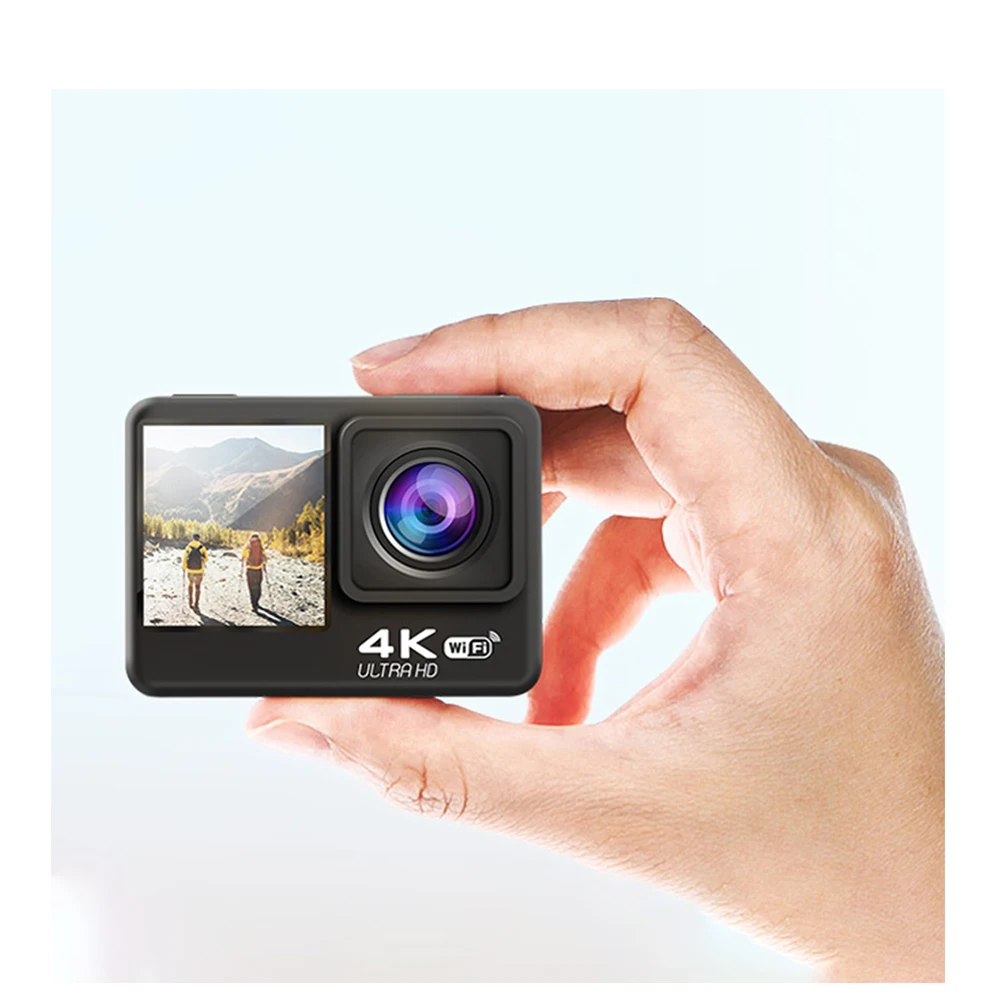 Ausek USB 2.0 WIFI 4K Driving Records Go Pro 360 Camera Action Camera Sport 360 Panoramic Action Camera Lcd Touch Screen