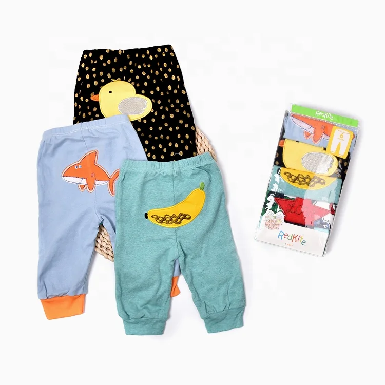 
Wholesale 5 Pieces Boy&girl 100% cotton Embroidery Baby Pant 