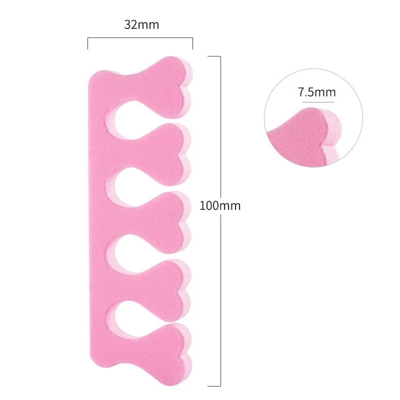 Nail Disposable Toe Separator Art Professional Toe Finger Stretcher Nail Polish Divide Eva Foam Toe Separator