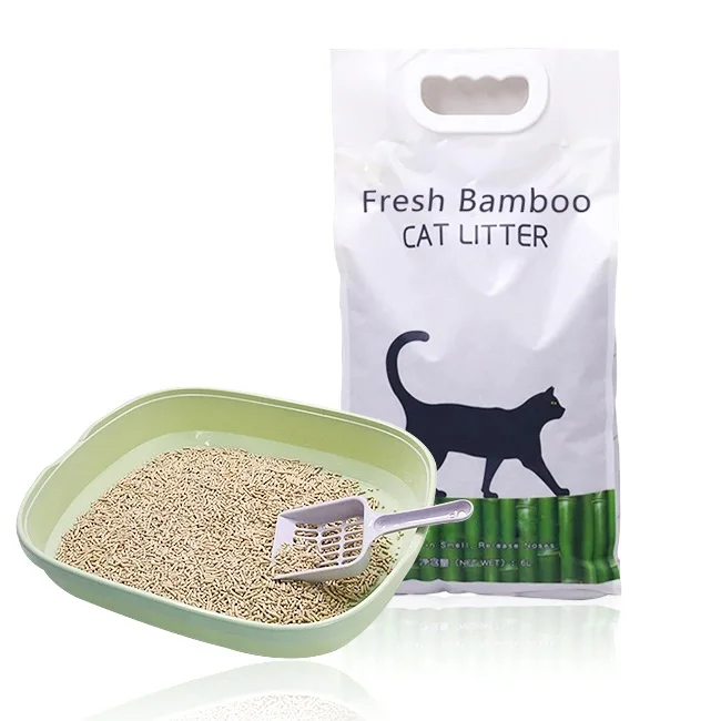 Factory Natural Bamboo Cat Litter Super Deodorant Fresh Bamboo Plant Cat Litter