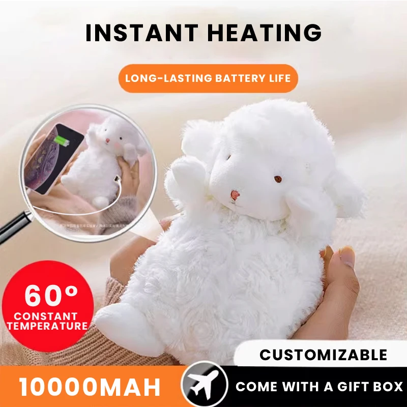 2025 hot selling portable hand warmer plush hand warmer 2 in 1 hand warmer rechargeable hand warmer for Christmas gifts