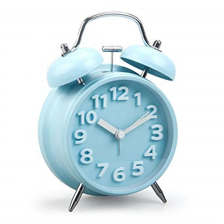 Customized Classic Bedside Twin Bell desk & table Alarm Clock