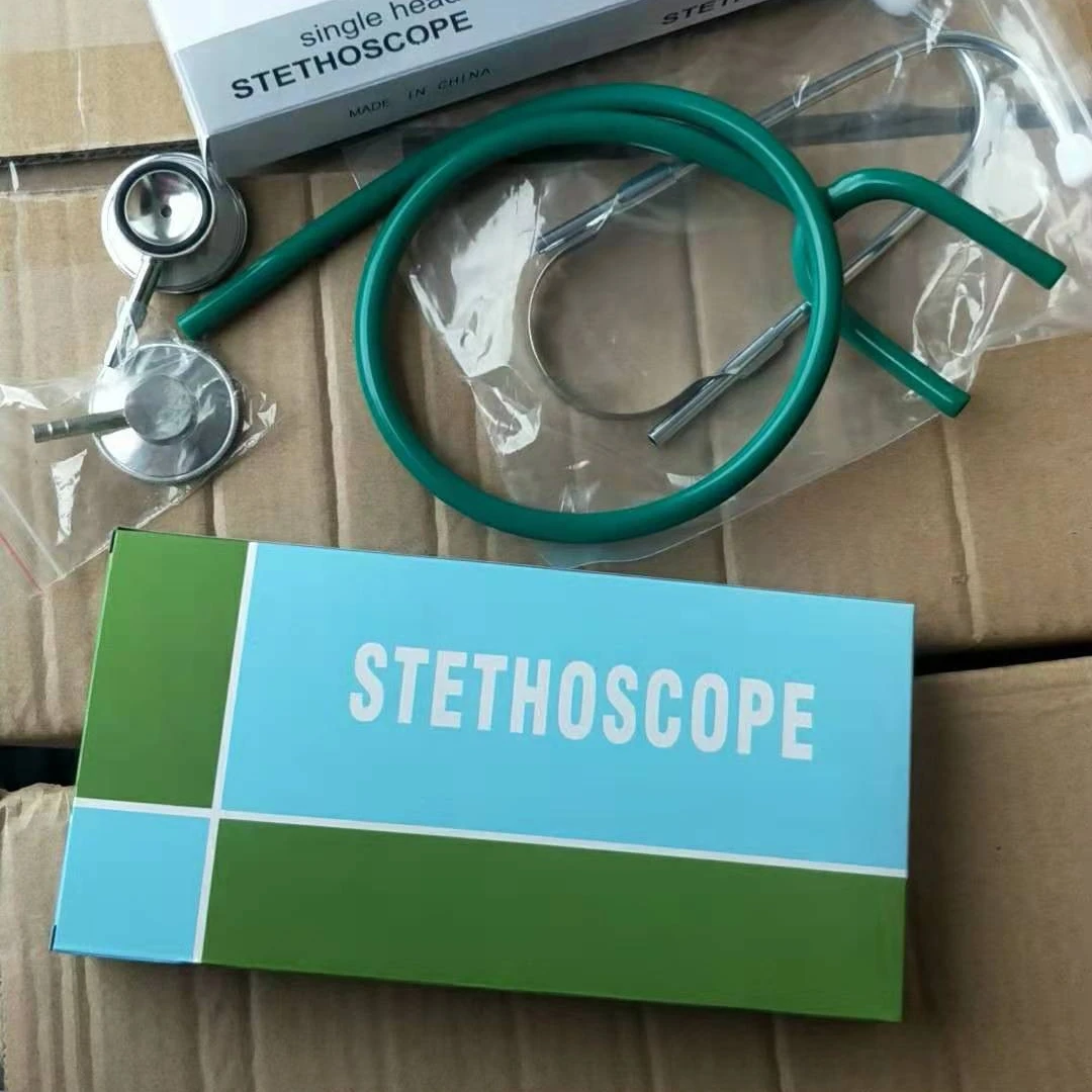 colorful medical stethoscope with single head for adult use