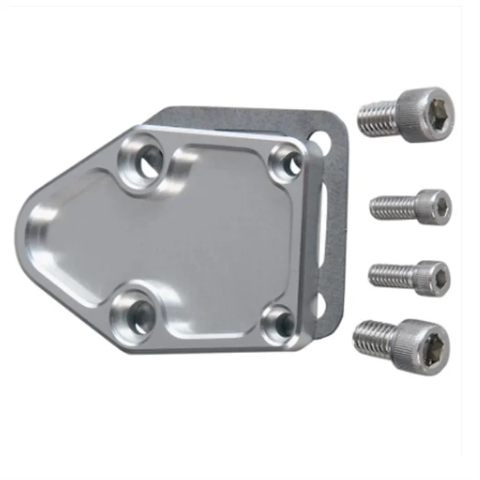 CNC Алюминиевый прозрачный анодированный Малый блок топливный насос блочная пластина защитная крышка с гвоздиком для автомобиля