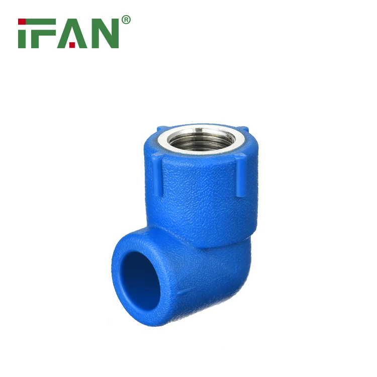 IFAN Free Sample Plumbing New Materials Blue Color PN25 PPR Fittings Elbow For Wholesale
