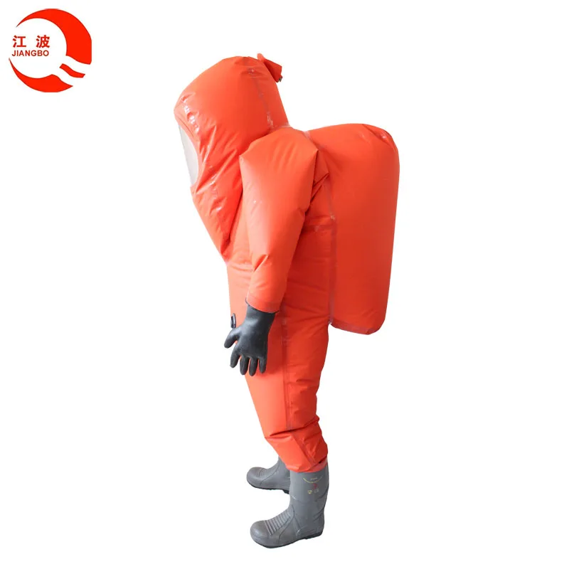 EN943 CR gastightness chemical protection suit with CCS certificate