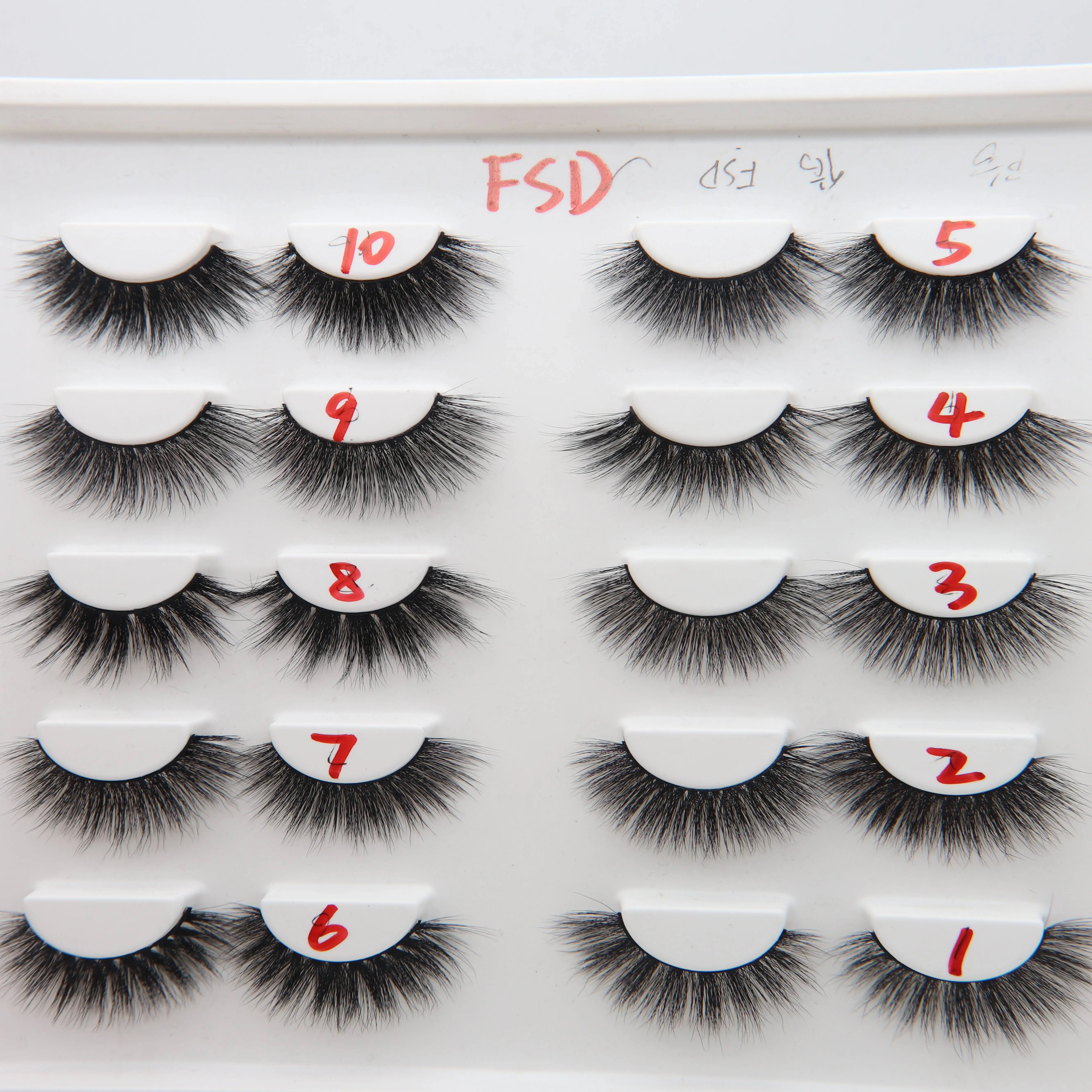 Wholesale Wink Eyelash Private Label 3d Wispy Faux Mink Silk Strip Color Lashes