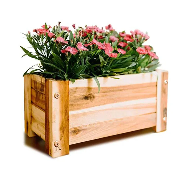 High Quality Wood Pot Home Garden Pots Planters Outdoor Products Modern Wooden Planters