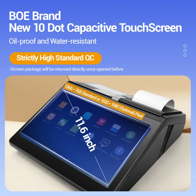 Windows/Android Cashier Machine Pos Computer 11.6' Mobile Desktop POS Software NFC Payment Reader Caisse Enregistreuse MIni Pos