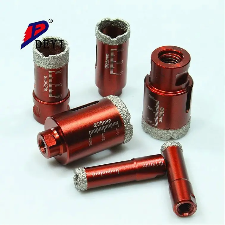 Высокопрочная Шестигранная керамическая пила для отверстий M14, вакуумное сверло с алмазным наконечником 20 мм для камня