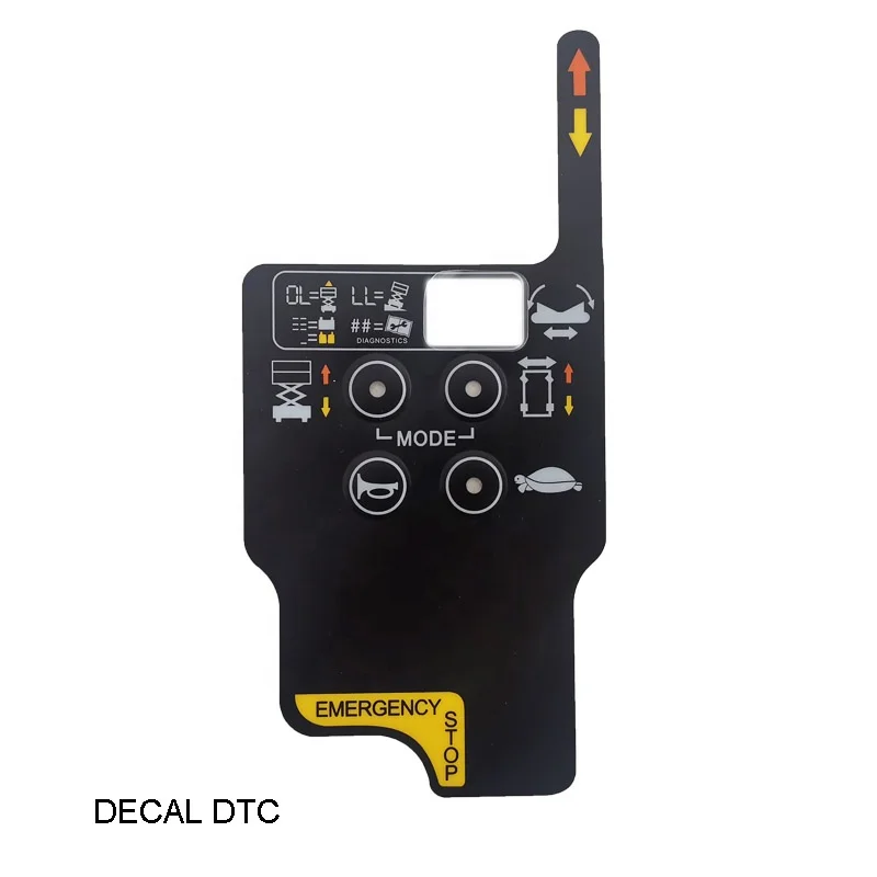 Genius Platform lift Control Box Decal for Sinoboom  GTJZ0608S GTJZ1212 GTJZ1012 GTJZ1008 DTC