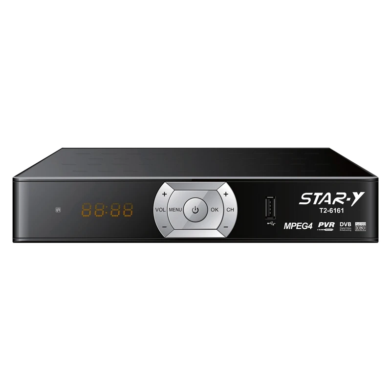 STAR-Y T2-6161 New decoder satellitar tvsat decoder digitale terrestre dvb t2 italia tv air receiver set top box